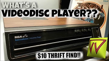 RCA CED Selectavision VideoDisc Player SGT-100 Demo - Thrift Find!