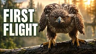 A Baby Eagle’s Terrifying First Flight