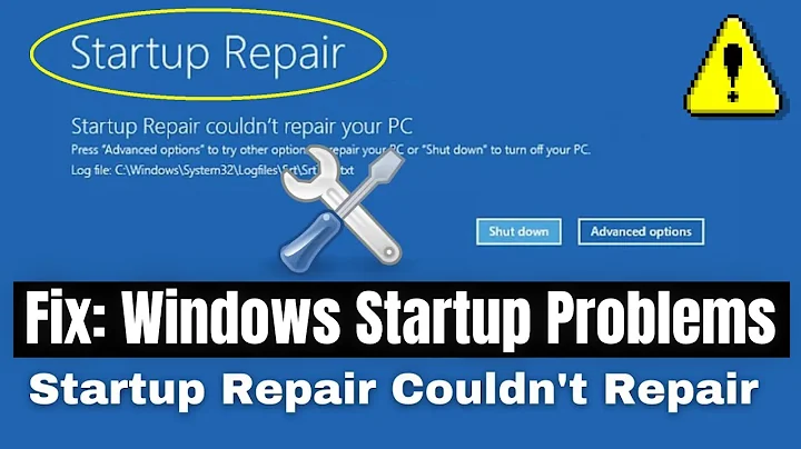 How To Fix Startup Repair Couldn't Repair Your PC Windows 10/11 | Automatic repair couldn't repair
