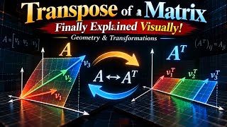 Transpose of a Matrix — Finally Explained Visually! | Geometry & Transformations