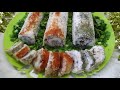 Закусочные рулетики из сала с начинкой, вкусные и нежные.