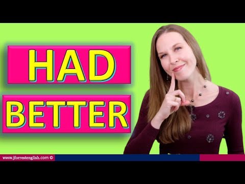 Had Better -  Learn English Grammar