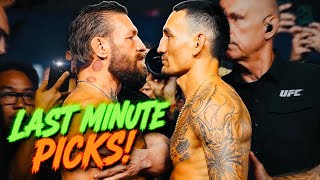 LAST MINUTE PREDICTIONS UFC 329: McGregor vs Holloway 2