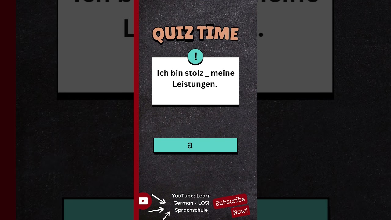 B1 German Grammar Quiz | Can You Guess the Right Answer?