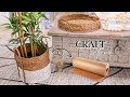 Como hacer un lindo cesto usando papel Kraft - paper craft baskets DIY- home decoration ideas