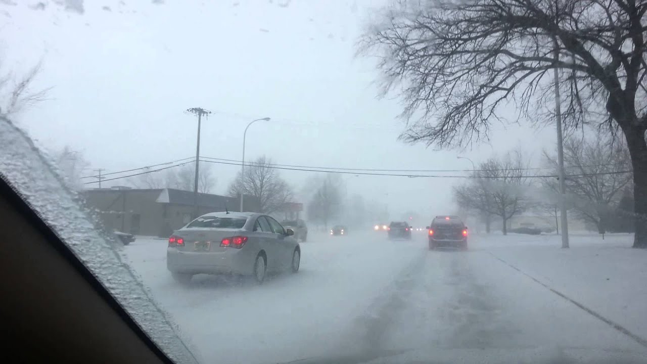 Lake Effect Snow Squall - YouTube