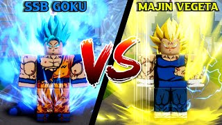 SSB GOKU VS MAJIN VEGETA + SHOWCASE! (Z Battlegrounds