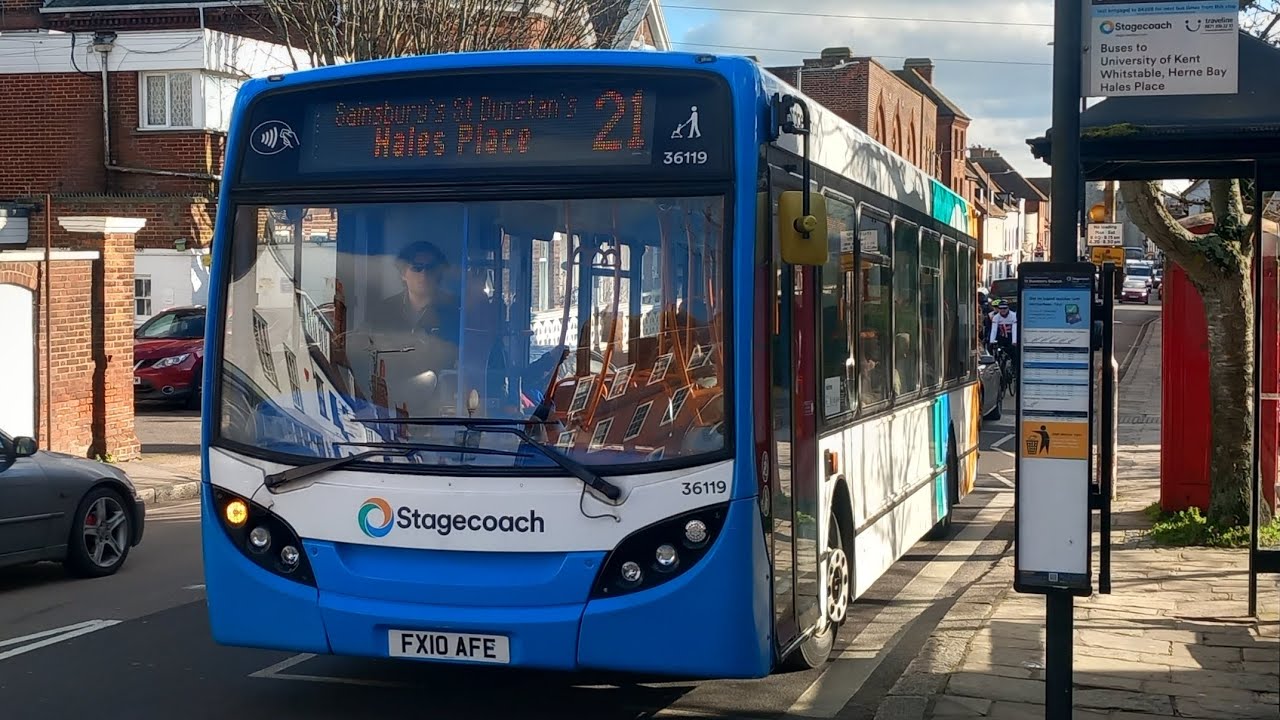 Onboard Stagecoach Bus 36119 (FX10 AFE) | ADL Enviro200 | Route 21