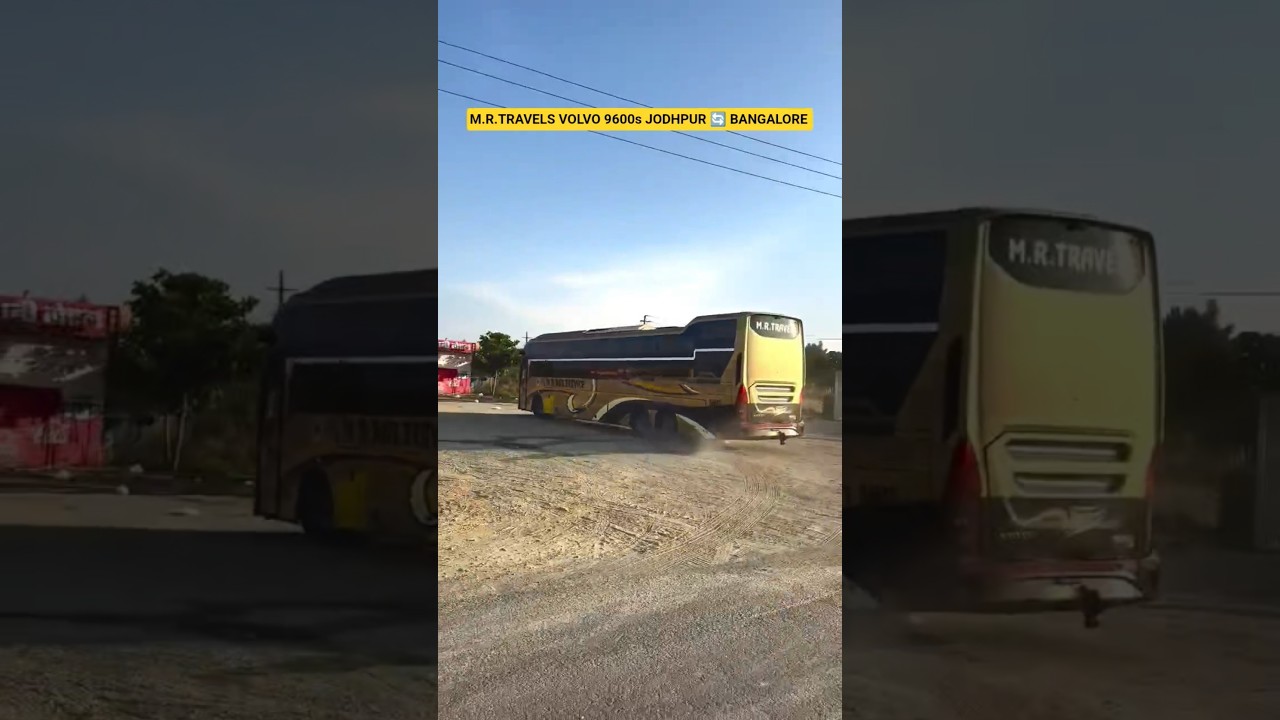 M.R.Travels Jodhpur 🔄 Bangalore ✨🚌 #automobile #bus #volvobus #travel #driver