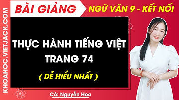 Thực hành tiếng Việt trang 74 | Ngữ văn 9 - Kết nối tri thức (DỄ HIỂU NHẤT)