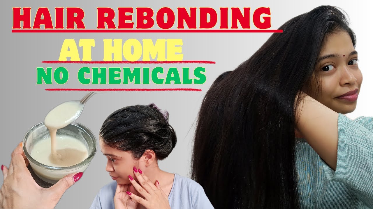 Salon Style HAIR REBONDING at Home घर पर बनाएं Hair Rebonding Cream
