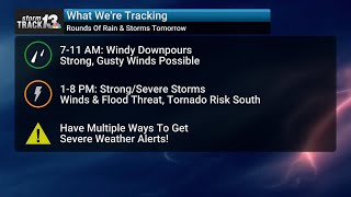 Severe storms possible Wednesday