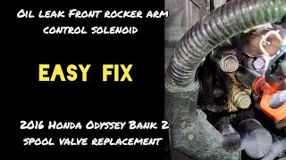 Honda Odyssey Front (Bank 2) Rocker Arm Oil Control Spool Valve Replacement EASY