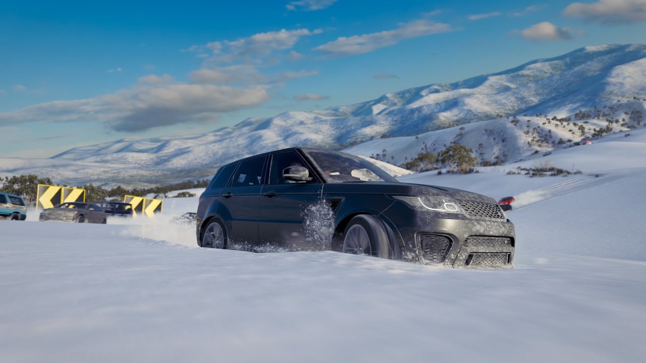 Forza Horizon 3 - Range Rover Sport SVR snow race - YouTube