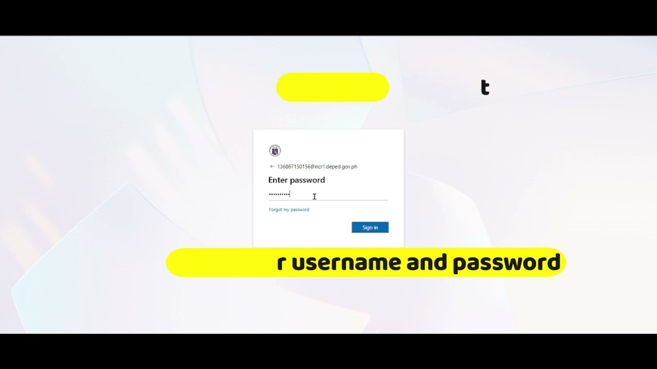 How to log in to Deped LMS CB-NCAE