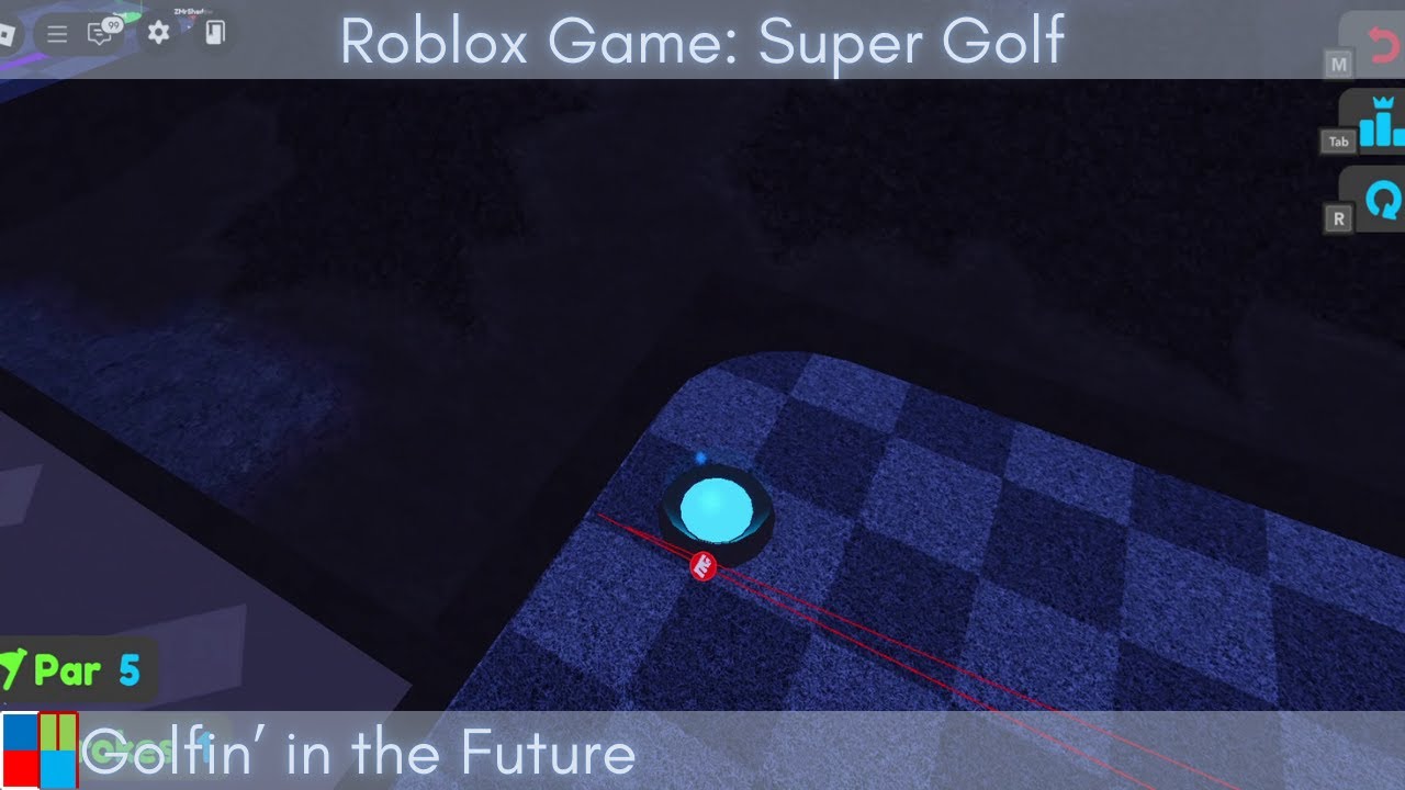 Golfin' in the Future | CoolMan plays Roblox: Super Golf