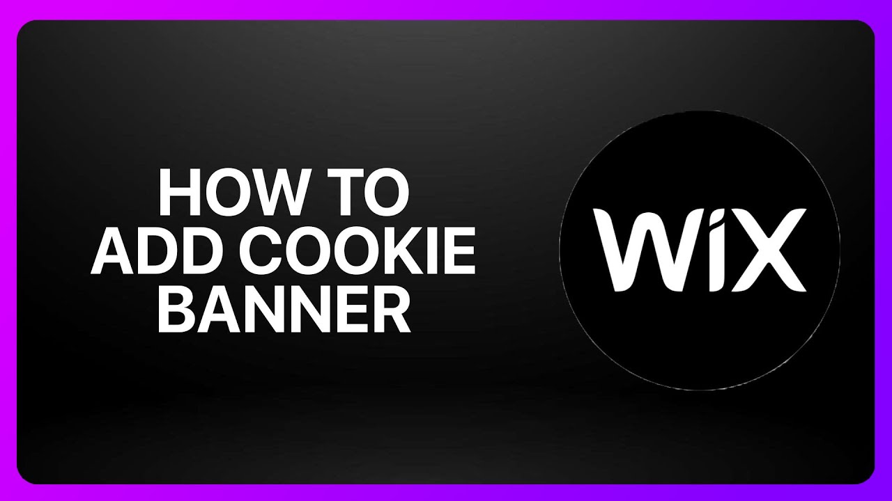 How To Add A Cookie Banner On Wix 2026! Tutorial