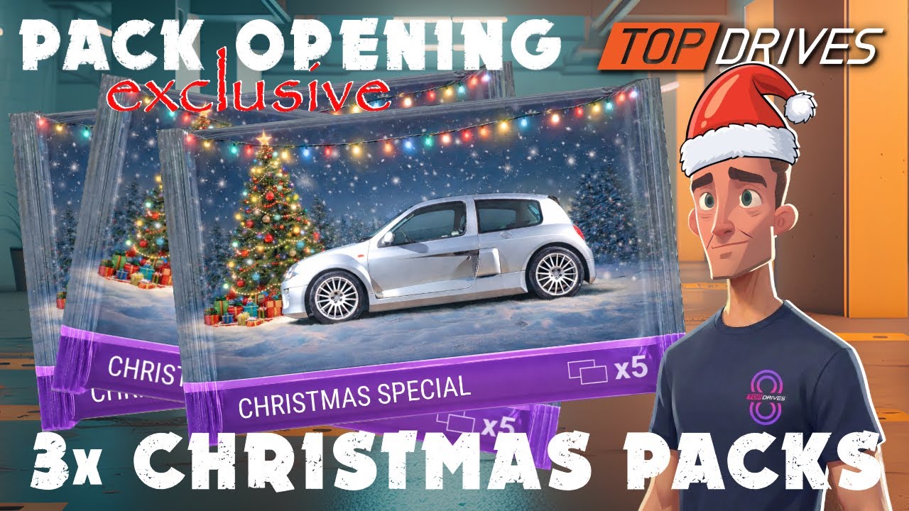 Специальное рождественское предложение от Top Drives — эксклюзивные 3 рождественских набора с 500...