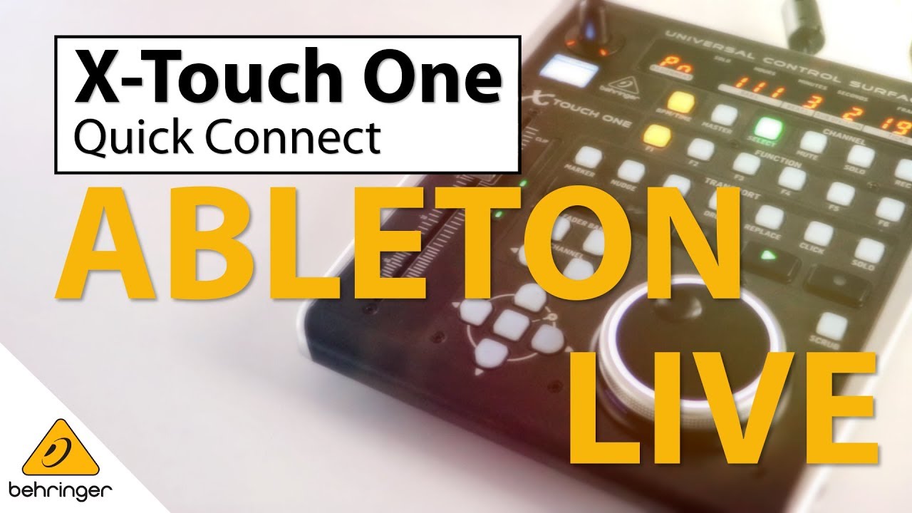 X Touch One Set up with Ableton Live YouTube