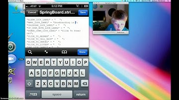 How to change slide to unlock text
