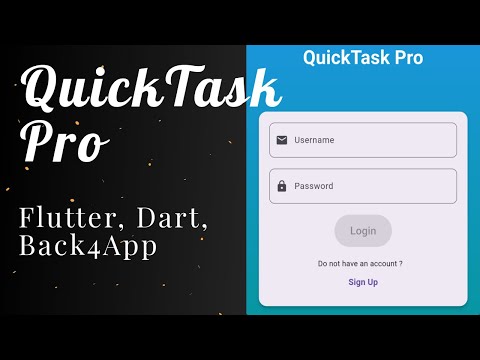 Flutter Project on QuickTask Pro Application