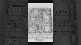 Modern 3 Bedroom House Plan with Spacious Great Room | Smart Layout Design Tour