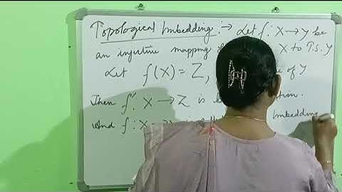 Topology Lecture 66 (Topological Imbedding)