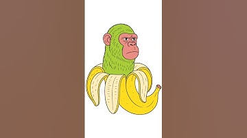 How to draw Chimpanzini Bananini #italianbrainrot #drawing #shorts