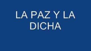 la paz y la dicha chords