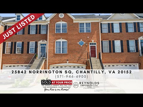 25842 Norrington Square, Chantilly, VA home video tour