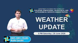 Public Weather Forecast issued at 5:00 PM | June 20, 2026 - Saturday