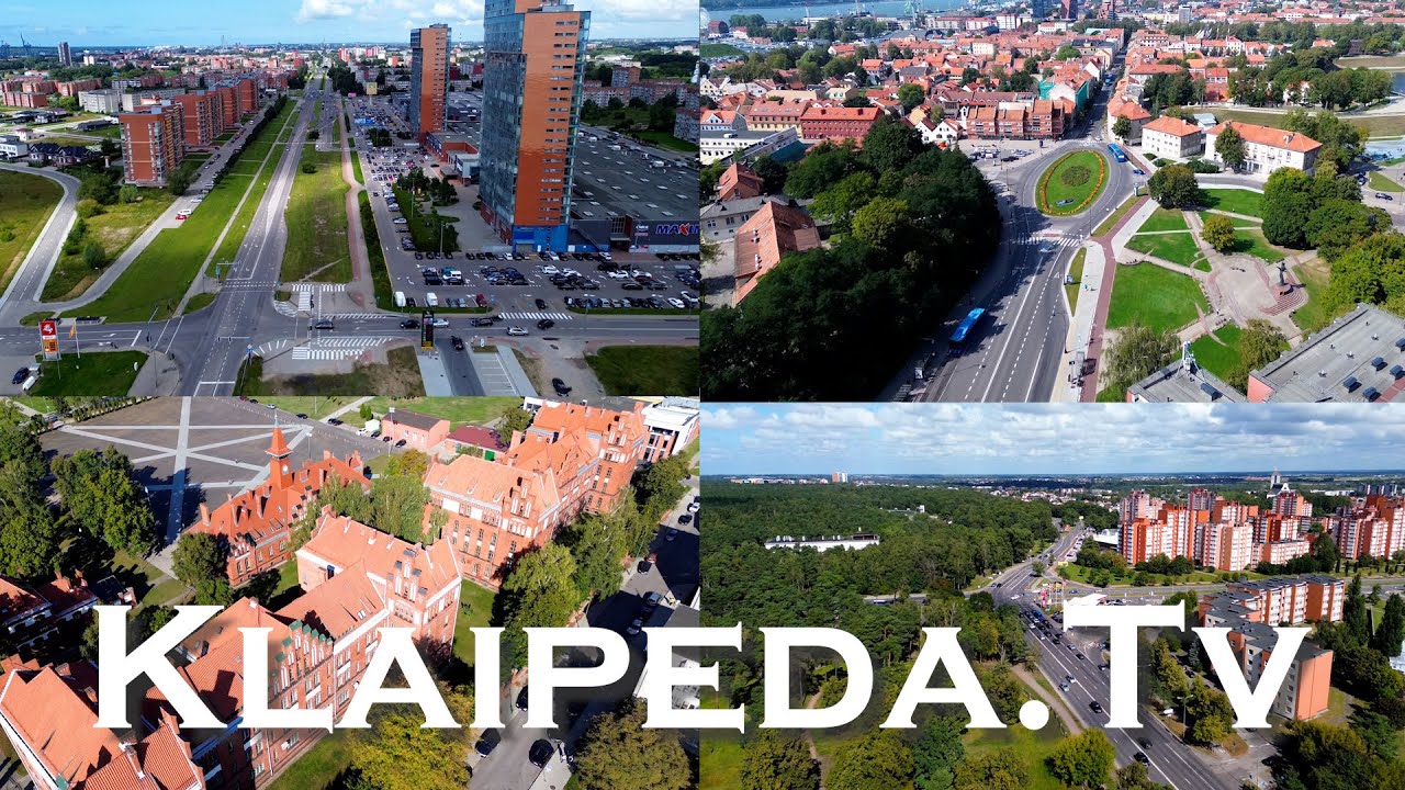 Per visą Klaipėdą iš paukščio skrydžio vos per 5 min. #klaipeda #lithuania #baltic