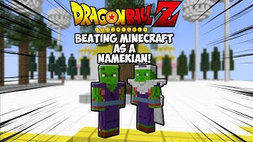 Beating Minecraft, But As A NAMEKIAN From Dragon Ball! Dragon Block C Mod