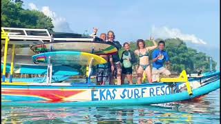 Birds Eye View of Ekas Surf Resort and it's surroundings