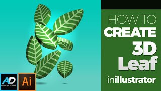 How to Make 3D-Leaf in illustrator | Adobe Illustrator Tutorial