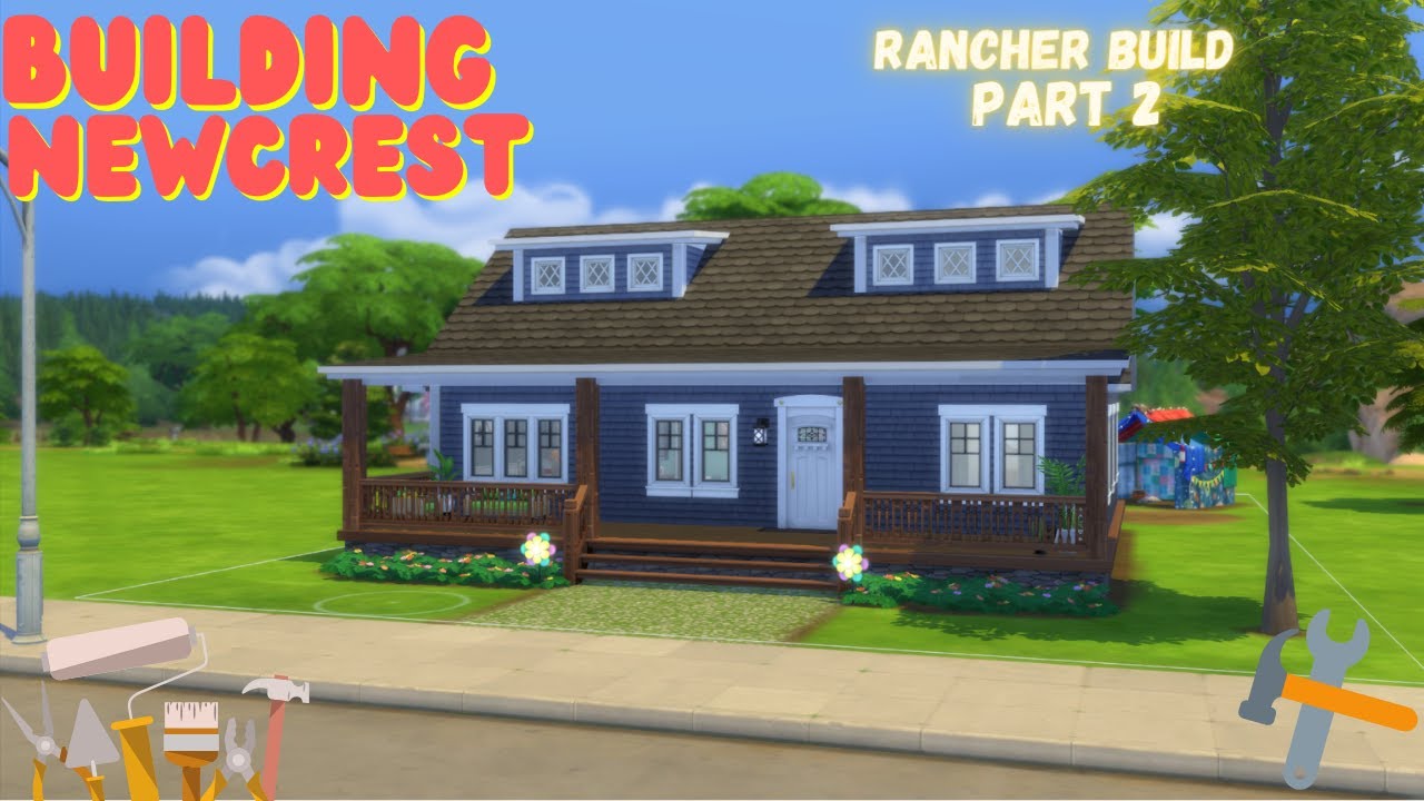 The Sims 4 Lets build ! Building a Rancher Part 2! - YouTube
