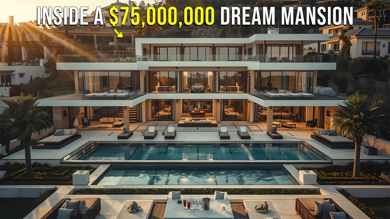 Inside a $75,000,000 Modern Hillside Mansion with Infinity Pool & Breathtaking Sunset Views