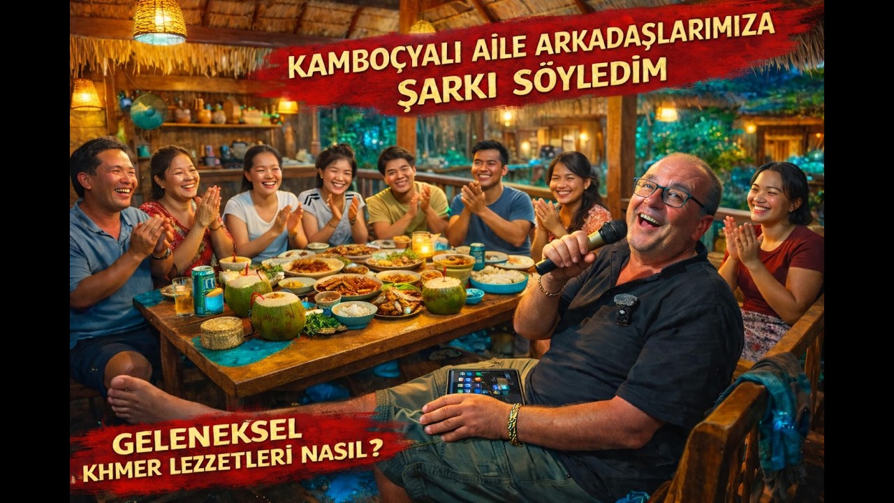 Geleneksel Khmer Mutfağı Eşliğinde Kareoke Gecesi!  #siemreap #kamboçya 