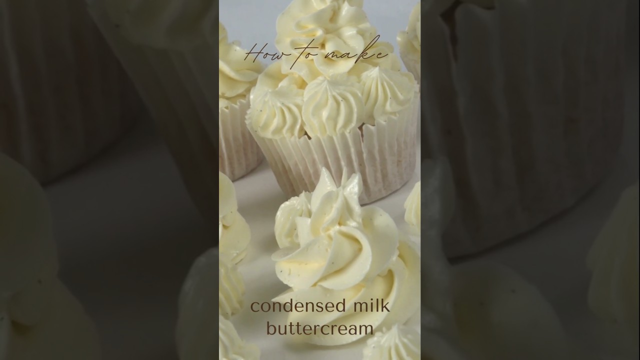 Condensed Milk Buttercream Vanilla and Chocolate Flavor Russian Cream