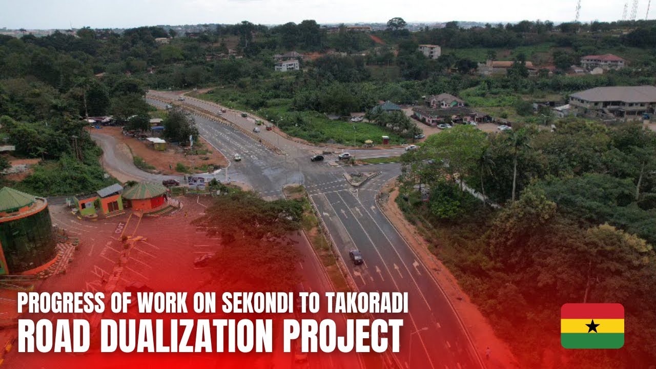 Секонди-Такоради снова налаживается.Прогресс работ по проекту разветвления дорог Секонди!