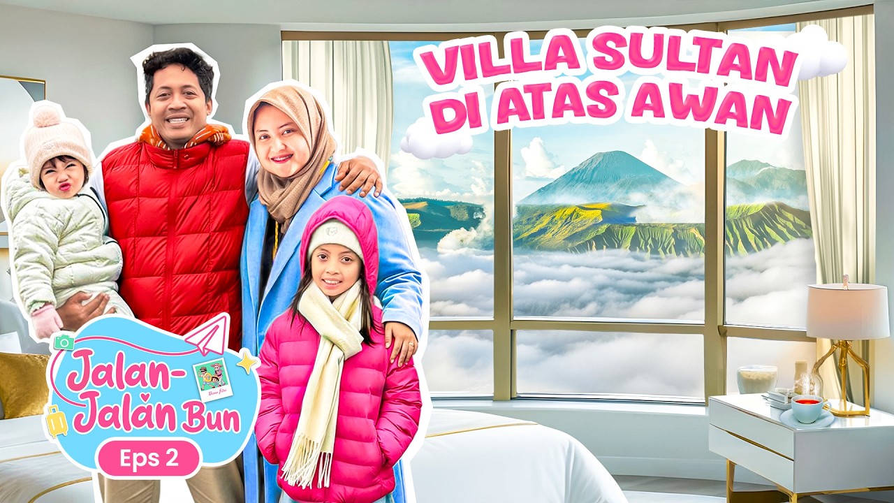 VILLA DI ATAS AWAN?! 😱 Bunda & Leika Terharu Lihat Gunung Bromo dari Kamar!