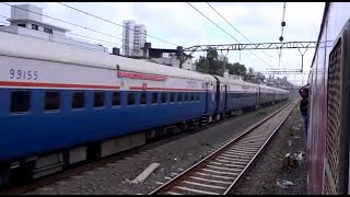 THE GREAT PARALLEL TRAIN RACE - Deccan Queen In Its Best Uniform Livery In A Beautiful Long Coverage