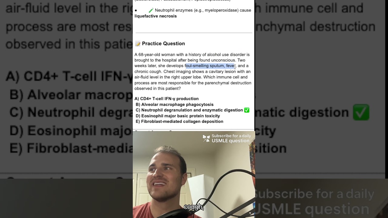 Step 1 Question of the Day - Lung Abscesses
