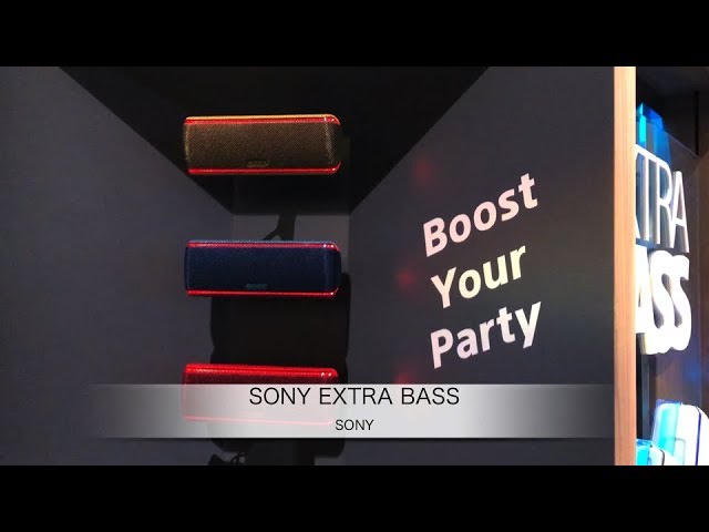 SONY：EXTRA BASSワイヤレスポータブルスピーカー「SONY EXTRA BASS