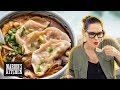 Mushroom Dumpling Hot & Sour Soup ✌️🥟✌️ - Marion's Kitchen