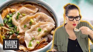 Mushroom Dumpling Hot & Sour Soup ✌️????✌️ - Marion's Kitchen