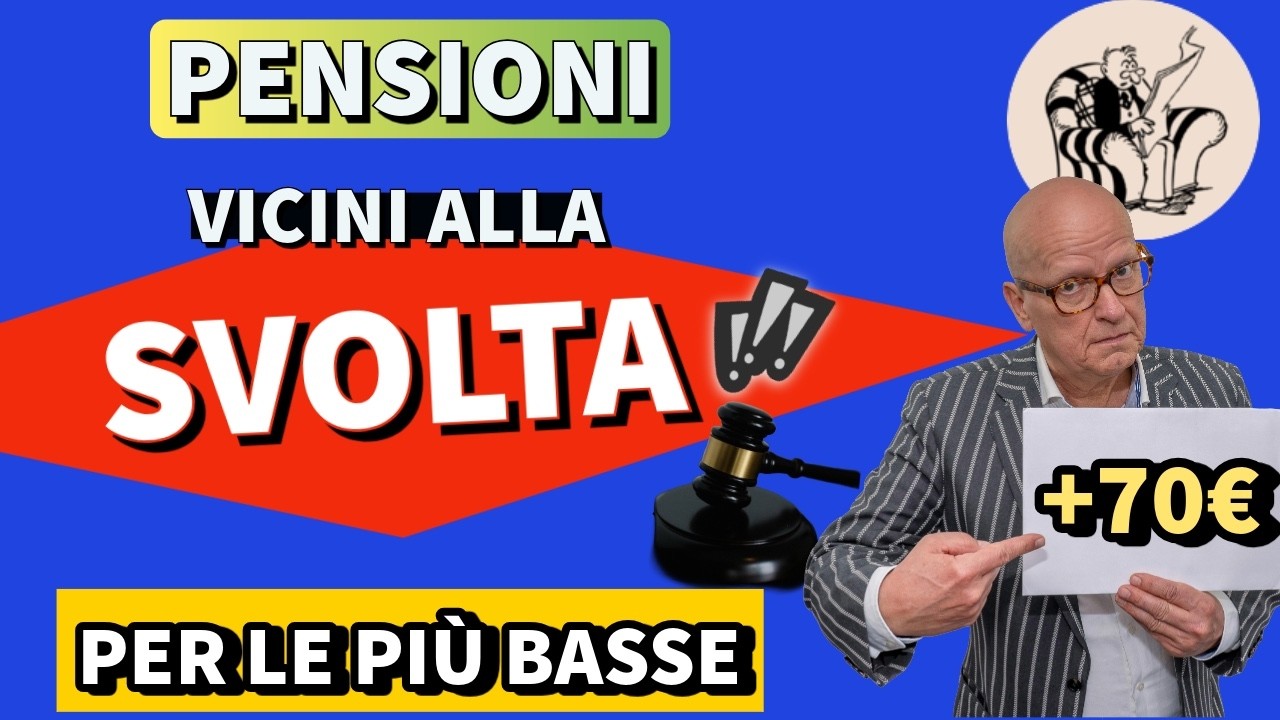 PENSIONI 👉 SIAMO VICINI ALLA SVOLTA ⁉️  AUMENTI PER LE PENSIONI PIÙ BASSE 📈
