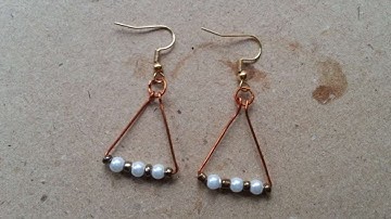 How To Make Beaded Triangle Earrings - DIY Crafts Tutorial - Guidecentral