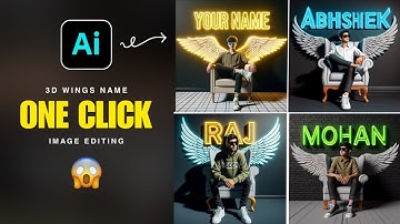 How to Create 3D Ai Wings Name Images | Bing Ai Viral Editing | Bing Image Creator Tutorial Free
