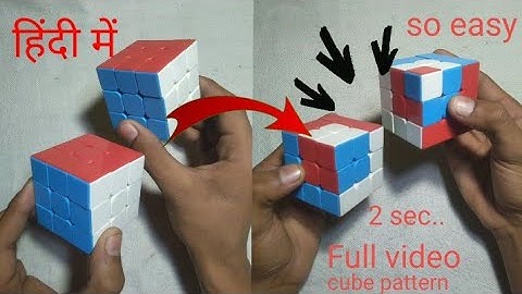 Cube in a cube in a cube pattern |Full video| 3x3 #cube #pattern #uvaishcuber #bestcube #viral